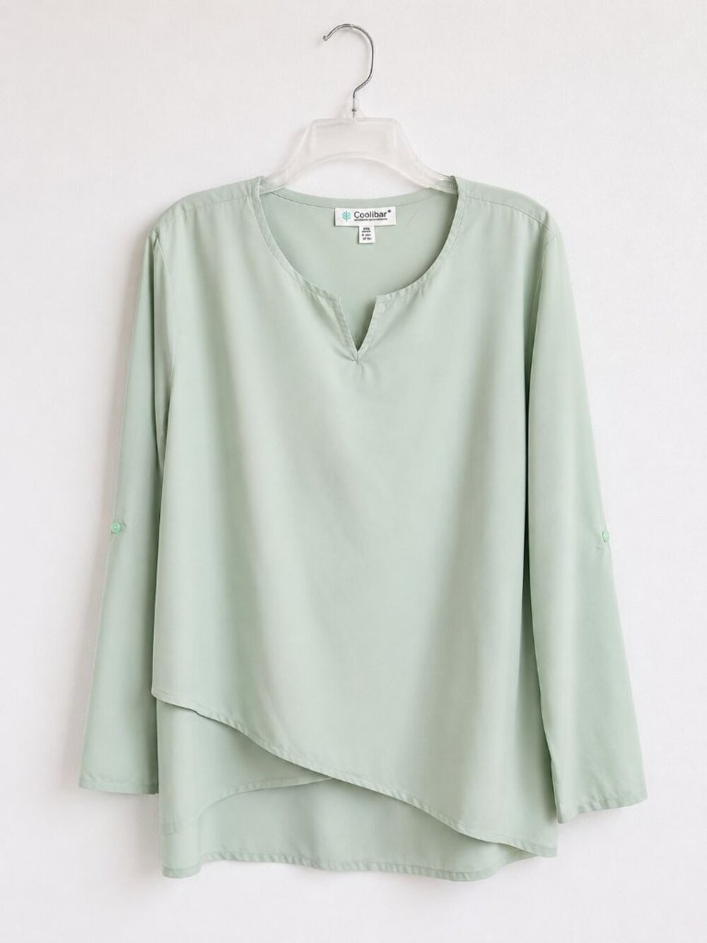 Coolibar Santa Barbara Tunic Top Green XXL UPF Sun Protection Beach Coverup
